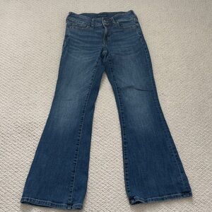 Aeropostale Dark Blue Wide Lowrise Flare Leg Jeans